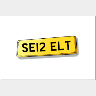 SE12 ELT Eltham Number Plate Posters and Art